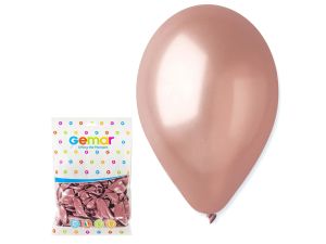 BALONY GM90 METAL 10" RÓŻOWO ZŁOTE 100SZT