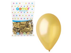 BALONY GM90 METAL 10" ZŁOTE DORATO 74/100SZT