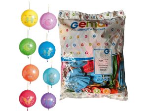 BALONY PIŁKI 18' 45CM MIX 50 SZTUK  GPBD1 GEMAR