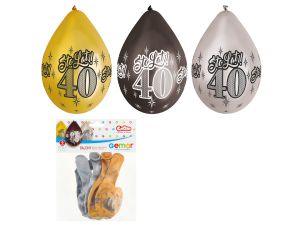 BALONY PREMIUM 40 STO LAT METALICZNE 12" 6SZT