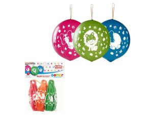 BALONY PREMIUM DŻUNGLA PIŁKI Z GUMKĄ 3 SZT GODAN