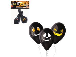 BALONY PREMIUM HALLOWEENOWE TWARZE 12" 3SZT GODAN