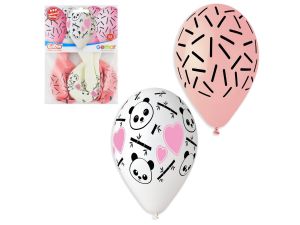 BALONY PREMIUM HEL PANDA I SERCA 13 CALI 5SZT GODA