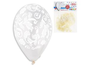 BALONY PREMIUM "WITRAŻOWE LIŚCIE "  TRANSPARENT 13