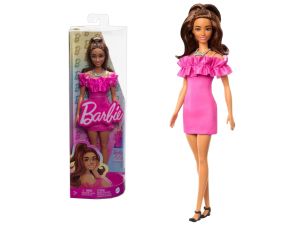 BARBIE FASHION SUKIENKA RÓŻOWA FALBANKA HRH15