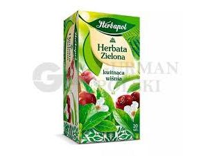HERBATA ZIELONA Z WIŚNIĄ HERBAPOL 20 TOREBEK