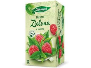 HERBATA ZIELONA Z MALINĄ HERBAPOL 20 TOREBEK