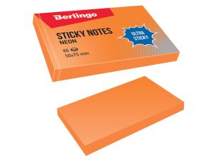 BLOCZEK SAMOPRZ ULTRA LEPKI 50X75MM NEON POMARAŃCZ