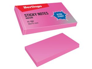 BLOCZEK SAMOPRZ ULTRA LEPKI 50X75MM NEON RÓŻOWY 