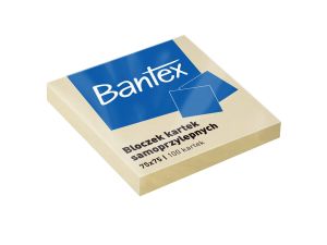 BLOCZKI SAMOPRZYLEPNE 75X75 100K ŻÓŁTY BANTEX