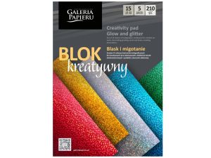 BLOK A4 MIX KARTONÓW HOLOGR BLASK I MIGOTANIE A'15