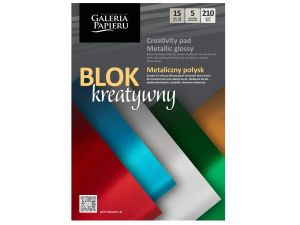 BLOK A4 MIX KARTONÓW LUSTRZ. METAL. POŁYSK A'15