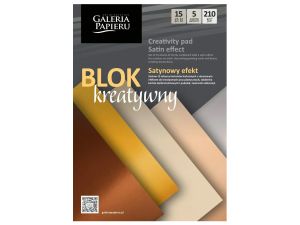 BLOK A4 MIX KARTONÓW LUSTRZ. SATYNOWY EFEKT A'15
