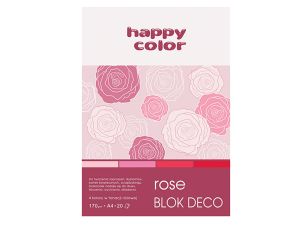 BLOK DECO ROSE HAPPY COLOR A4 20ARK 170G 4 KOL
