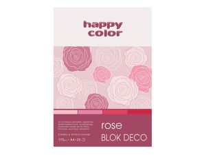 BLOK DECO ROSE HAPPY COLOR A5 20 KARTEK 170G