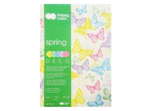 BLOK DECO SPRING 170G A4 20 ARK. 5 KOLORÓW HAPPY