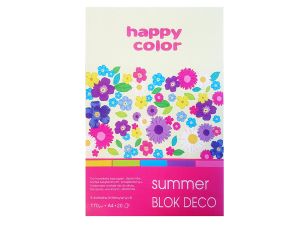BLOK DECO SUMMER 170G A4 20 ARK. 5 KOLORÓW HAPPY