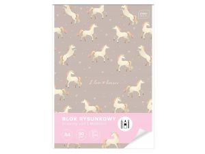 BLOK RYSUNKOWY A4 50 90G UV CUTE GIRL INTERDRUK