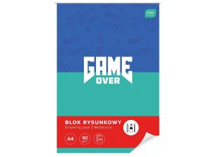 BLOK RYSUNKOWY A4 50 90G UV GAME OVER INTERDRUK