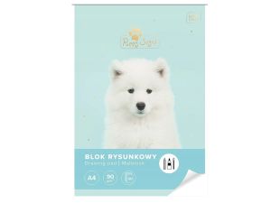 BLOK RYSUNKOWY A4 50 90G UV PUPPY SING INTERDRUK