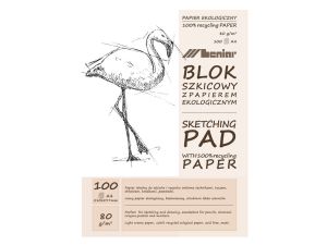 BLOK SZKICOWY JASNY A4 60G/M2 100 KARTEK 90891