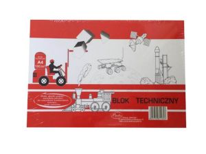 BLOK TECHNICZNY A-4 190g/m2 PROTOS