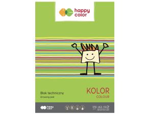 BLOK TECHNICZNY KOLOR A3 170G 10 ARKUSZY HAPPY COL