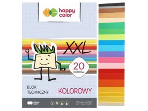 BLOK TECHNICZNY KOLOR A3 170G 20 ARKUSZY HAPPY COL
