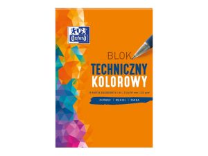 BLOK TECHNICZNY OXFORD A3 10 KARTEK 225G KOLOR