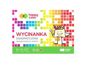 BLOK WYCINANKA SAMOPRZYLEPNA A5 8 ARK HAPPY COLOR