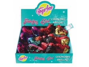 BRELOK CEKINOWY SERCE MIX  STN1521 STNUX