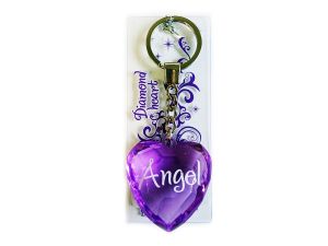 BRELOK SERCE DIAMENT ANGEL  BE HAPPY