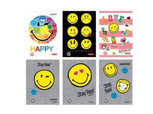 BRULION A4 96 KARTEK KRATKA SMILEY, COLOR HERLITZ