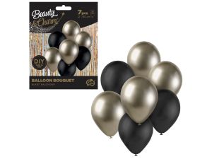 BUKIET BALONOWY PROSECCO CZARNY 7SZT GODAN