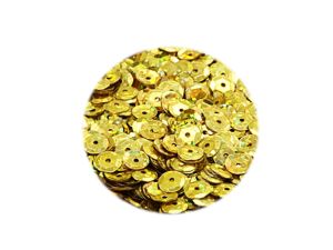 CEKINY 6MM/15G ZŁOTY BŁYSZCZĄCY CEK6-NR50