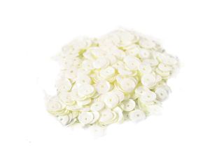 CEKINY 8MM/15G KREMOWY  PASTELOWY CEK8-NR03