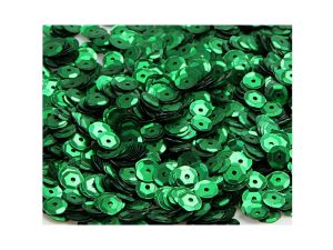 CEKINY 8MM/15G ZIELONY BŁYSZCZĄCY CEK8-NR33