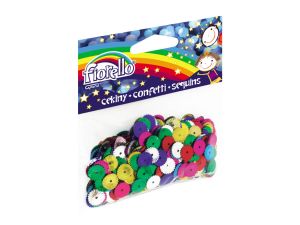 CEKINY CONFETTI ROZETKA MIX KOLORÓW GR-C14-10