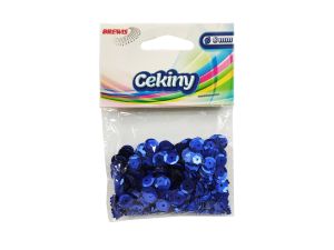 CEKINY MATOWE  8MM M80 NIEBIESKIE 