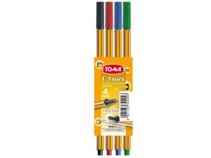 CIENKOPIS F-LINER 0,4MM 4 KOLORY TO-344-4 TOMA