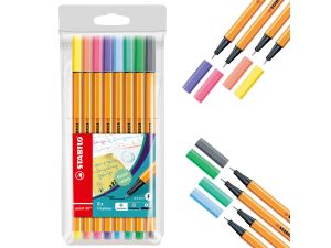 CIENKOPIS STABILO POINT 88 PASTEL ETUI 8 SZTUK