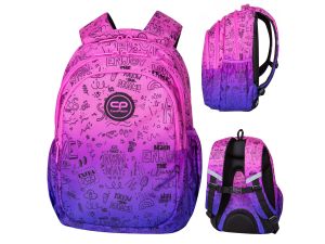 COOLPACK JERRY PLECAK MŁODZIEŻOWY  PURPLE SCRIBBLE