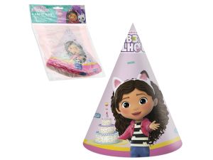 CZAPECZKI PAPIEROWE GABBY'S DOLLHOUSE 6SZT GODAN