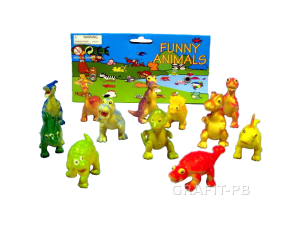 DINUSIE MAŁE DINOZAURY 12 SZT HTE029