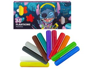 DISNEY BLUE  PLASTELINA 12KOL STITCH