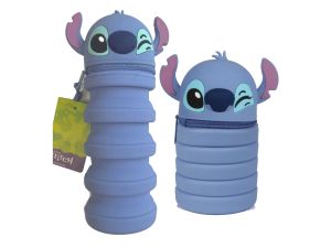 DISNEY BLUE SASZETKA SILIK Z GŁÓWKĄ STITCH