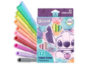 DISNEY FASHION FLAMASTRY 12 KOLORÓW PASTEL STITCH