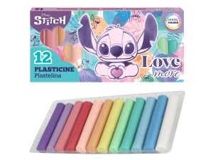 DISNEY FASHION PLASTELINA 12 KOL. PASTEL STITCH