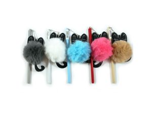 DŁUGOPIS POMPON CZARNY KOT 5141 KTW