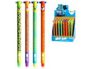 DŁUGOPIS WYMAZYWALNY USZAKI WILD 0,5MM NIEB 40SZT